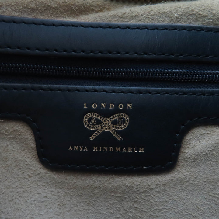 Great ANYA HINDMARCH Handbag Neeson Hobo Bag Leather Dark gray leather Women