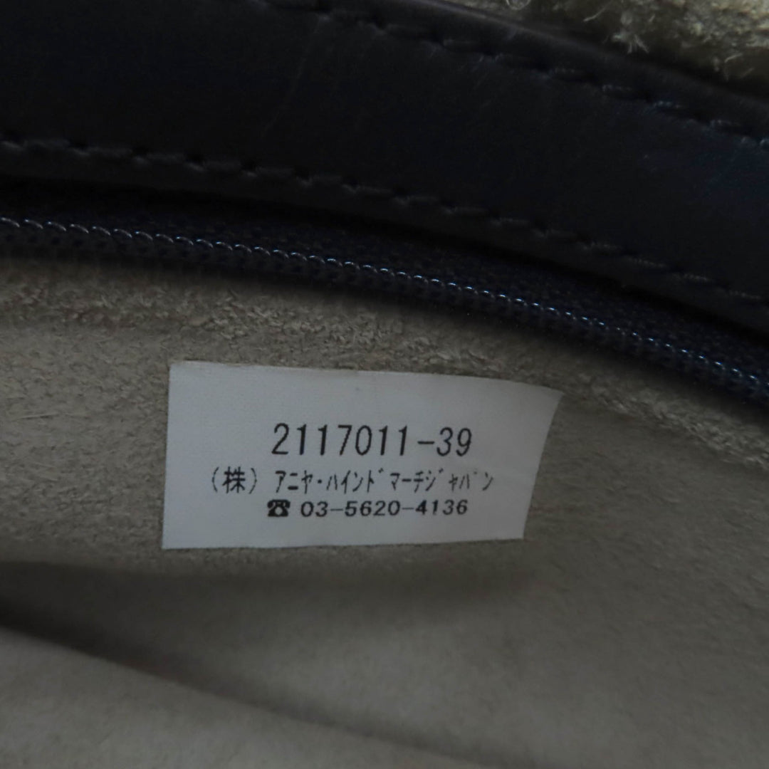 Great ANYA HINDMARCH Handbag Neeson Hobo Bag Leather Dark gray leather Women
