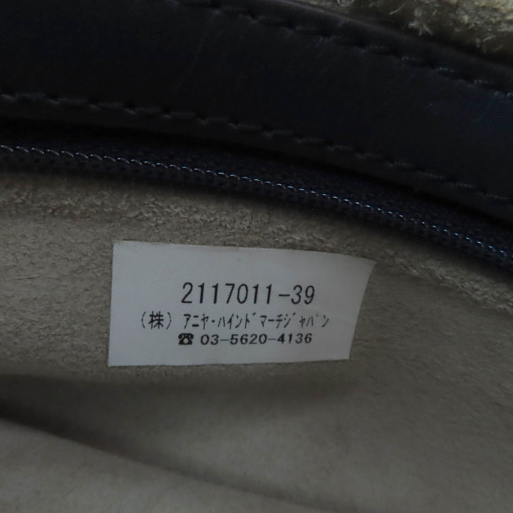 Great ANYA HINDMARCH Handbag Neeson Hobo Bag Leather Dark gray leather Women