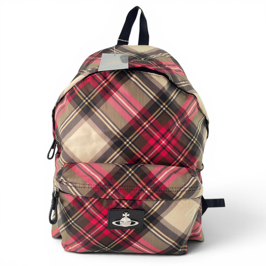 Pristine Vivienne Westwood Backpack Â· Daypack Orb Tartan Check Synthetic