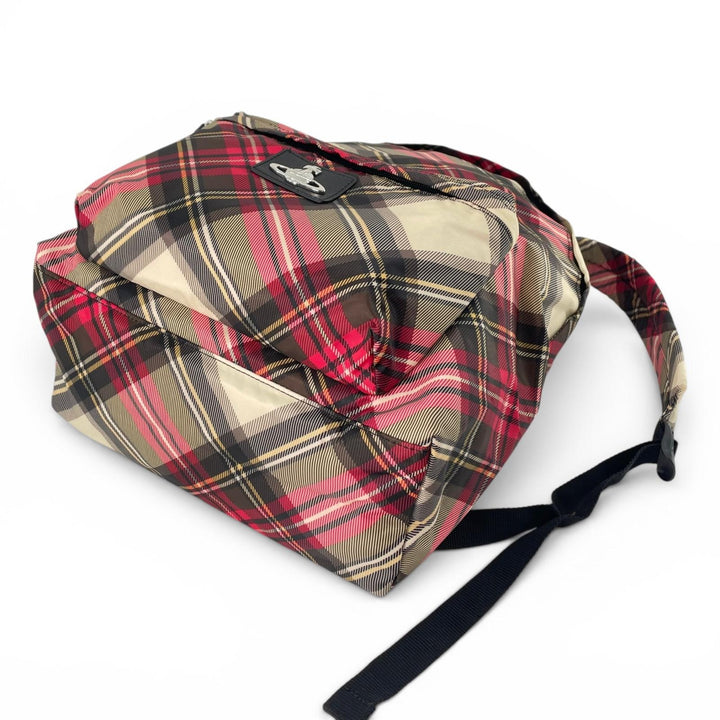 Pristine Vivienne Westwood Backpack Â· Daypack Orb Tartan Check Synthetic
