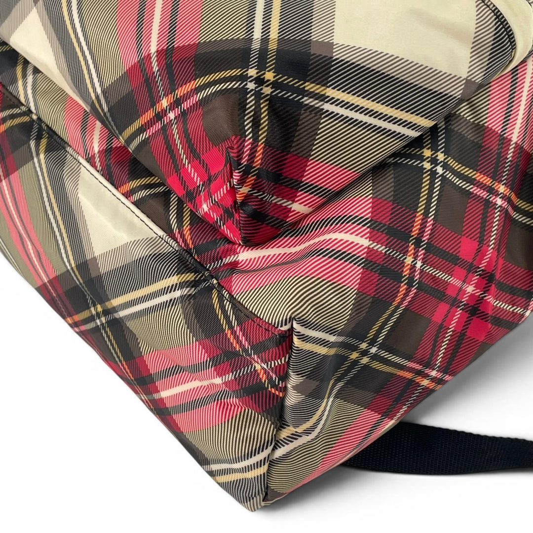 Pristine Vivienne Westwood Backpack Â· Daypack Orb Tartan Check Synthetic