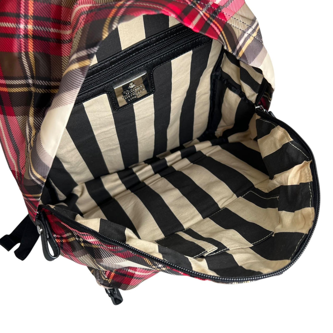 Pristine Vivienne Westwood Backpack Â· Daypack Orb Tartan Check Synthetic