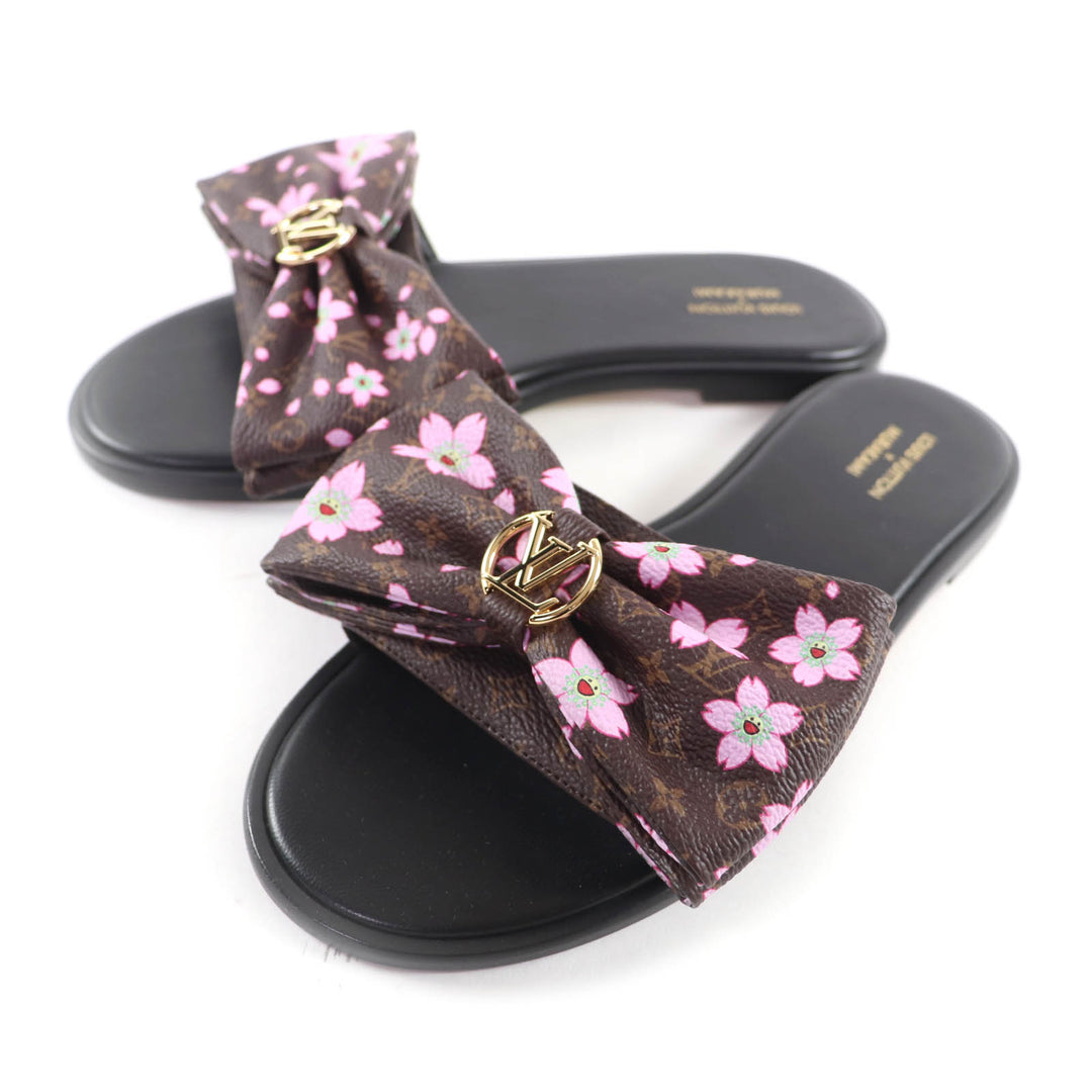 Pristine LOUIS VUITTON Sandals Brown leather Women 38 1AGVXU