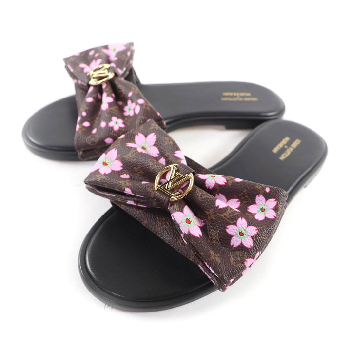 Pristine LOUIS VUITTON Sandals Brown leather Women 38 1AGVXU