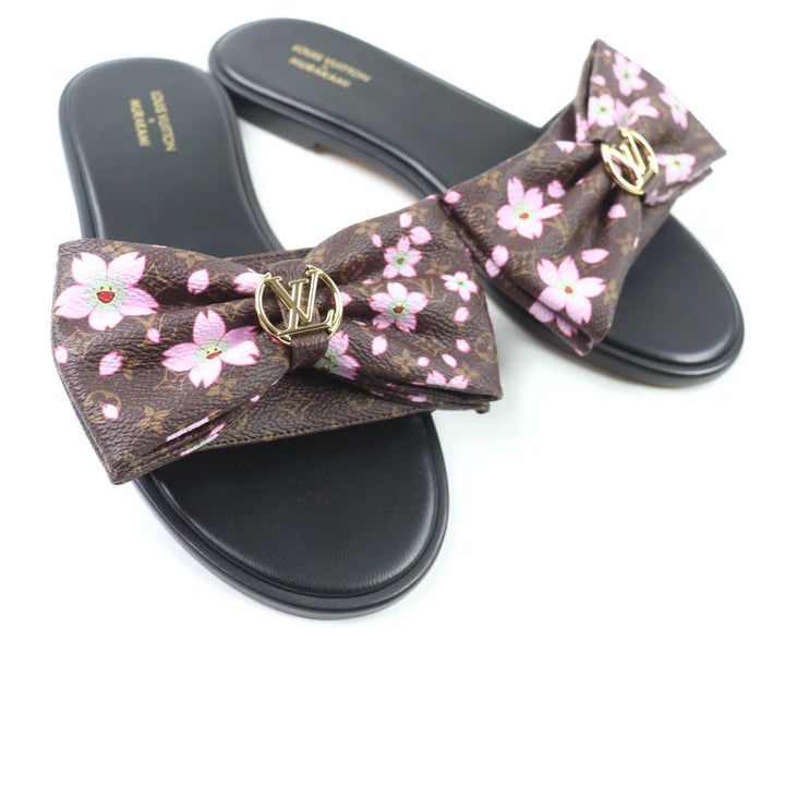 Pristine LOUIS VUITTON Sandals Brown leather Women 38 1AGVXU