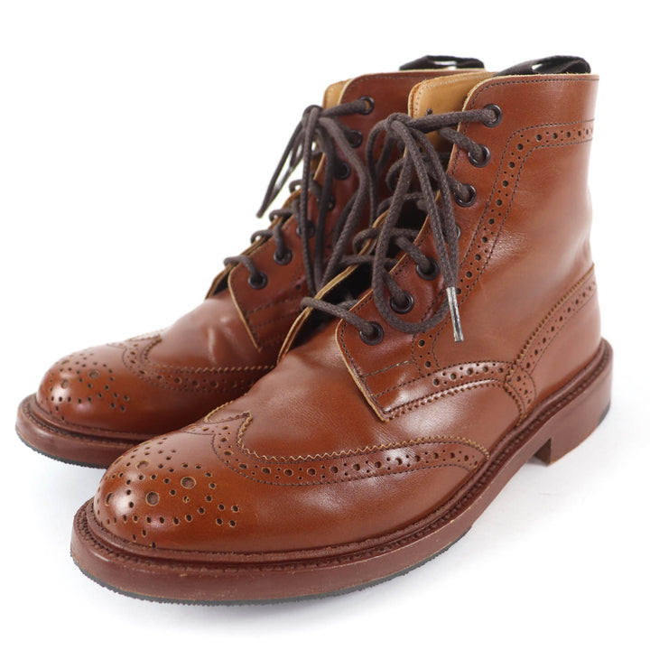 Great Tricker's boots Moulton Wingtip Country Boots Leather Brown Women L5780