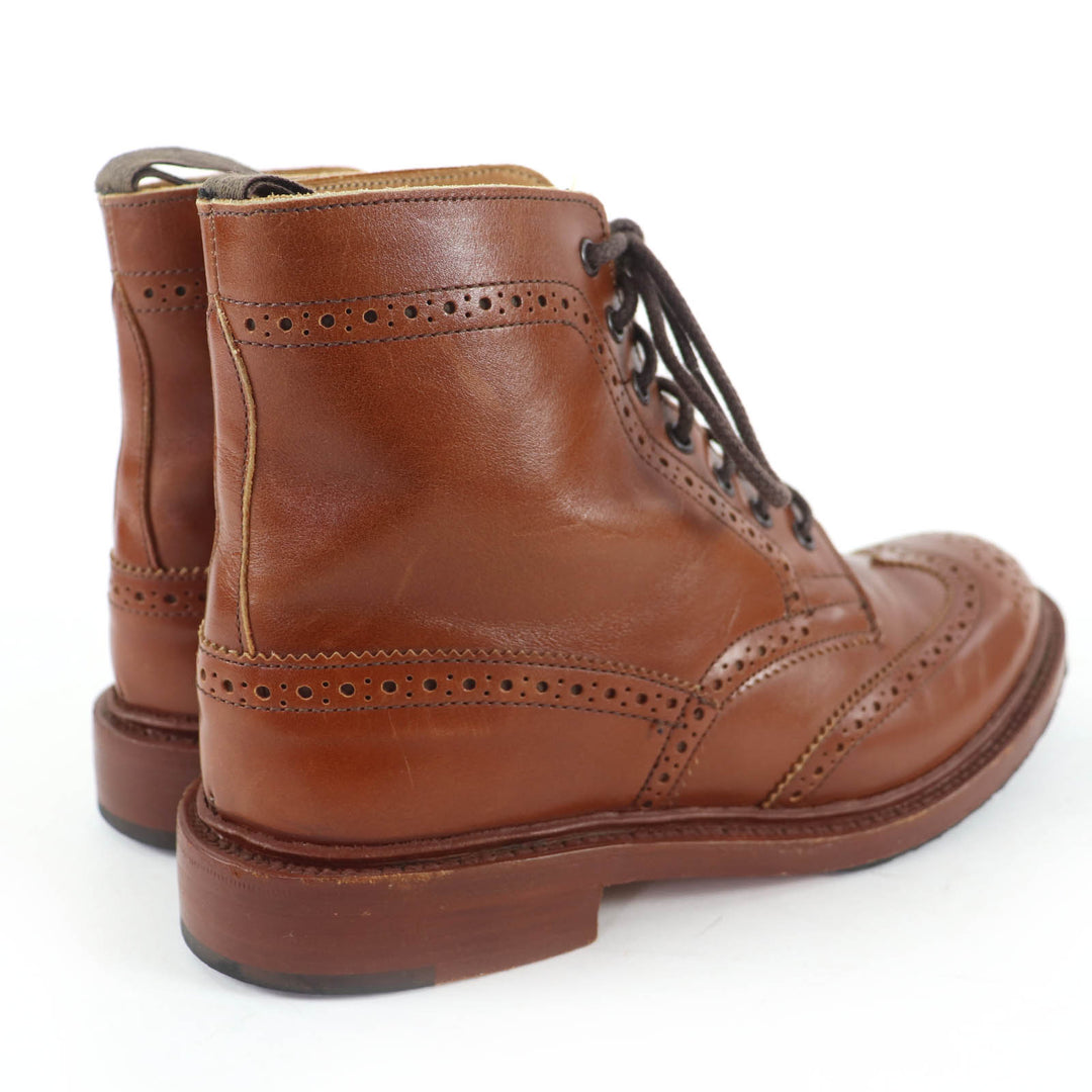 Great Tricker's boots Moulton Wingtip Country Boots Leather Brown Women L5780