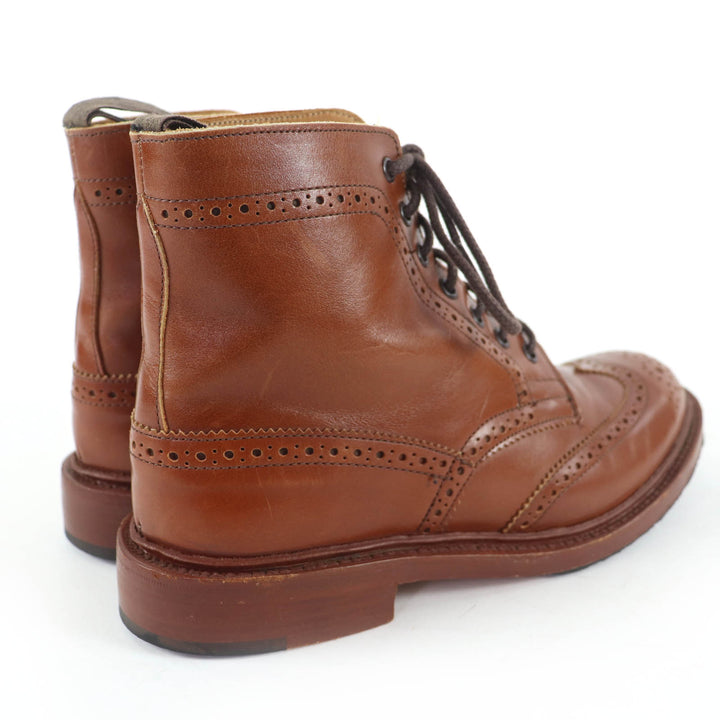 Great Tricker's boots Moulton Wingtip Country Boots Leather Brown Women L5780