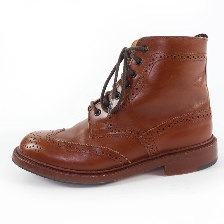 Great Tricker's boots Moulton Wingtip Country Boots Leather Brown Women L5780