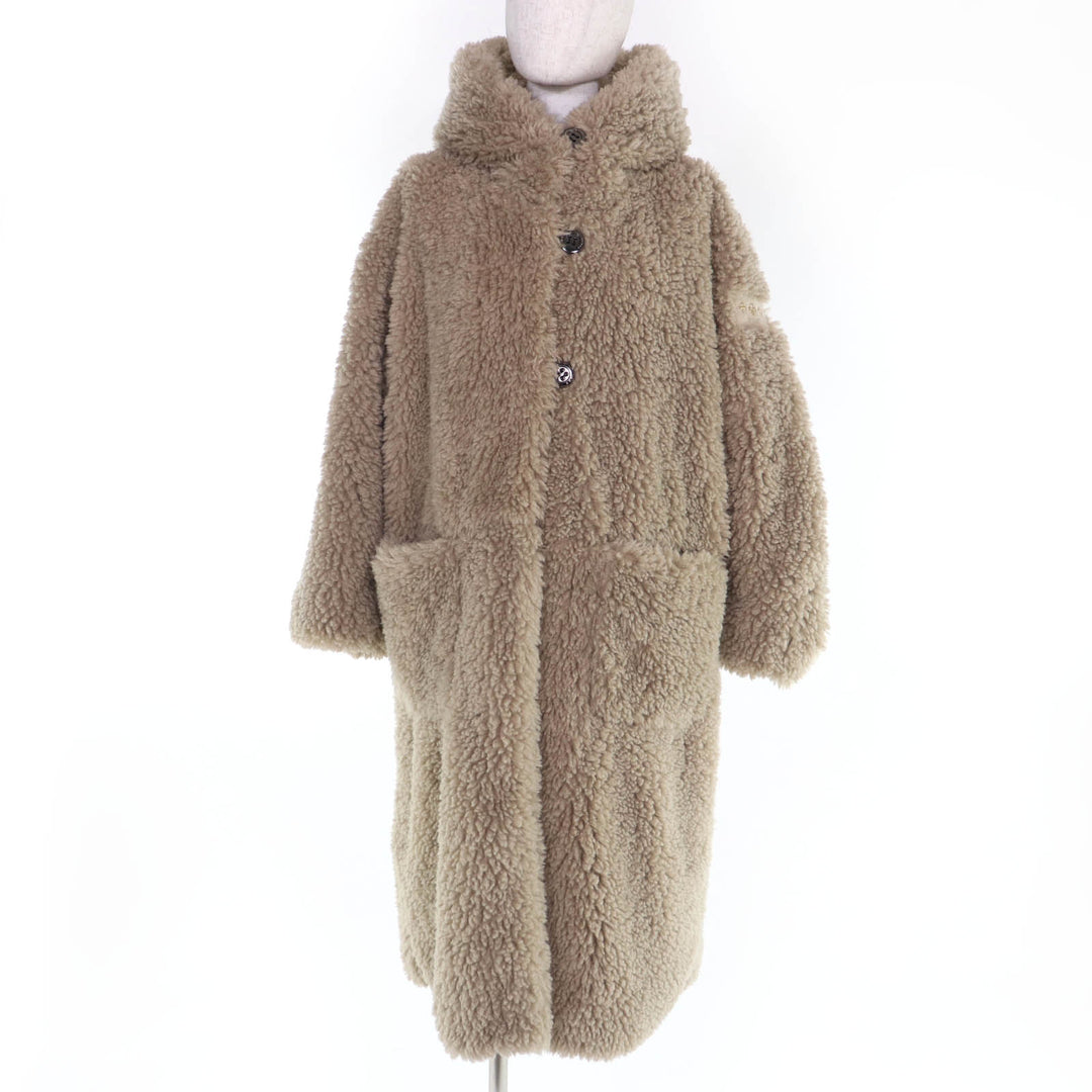 Excellent TATRAS coat NOLLEY'S Oversized silhouette boa beige 2 LTAT23A4973