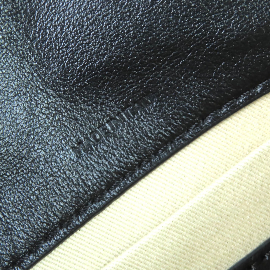 Excellent MARNI Shoulder Bag TRUNK SOFT EW logo black leather Women SBMP0124Q6