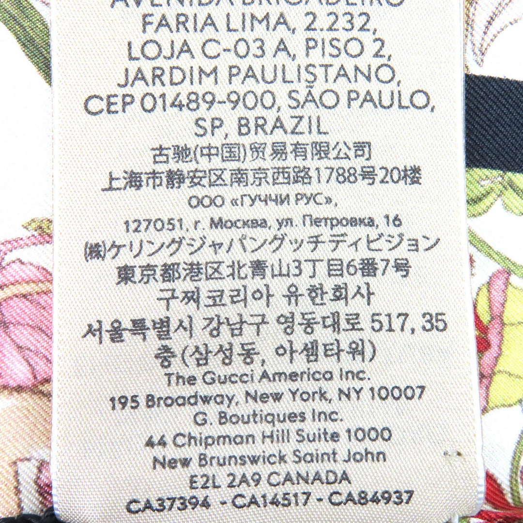 Pristine GUCCI scarf 100th Anniversary Interlocking G Logo Floral silk 692033