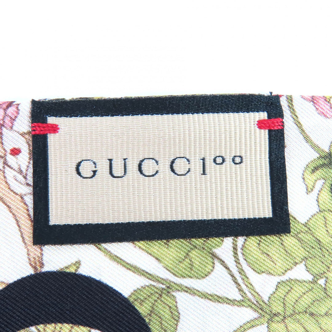 Pristine GUCCI scarf 100th Anniversary Interlocking G Logo Floral silk 692033
