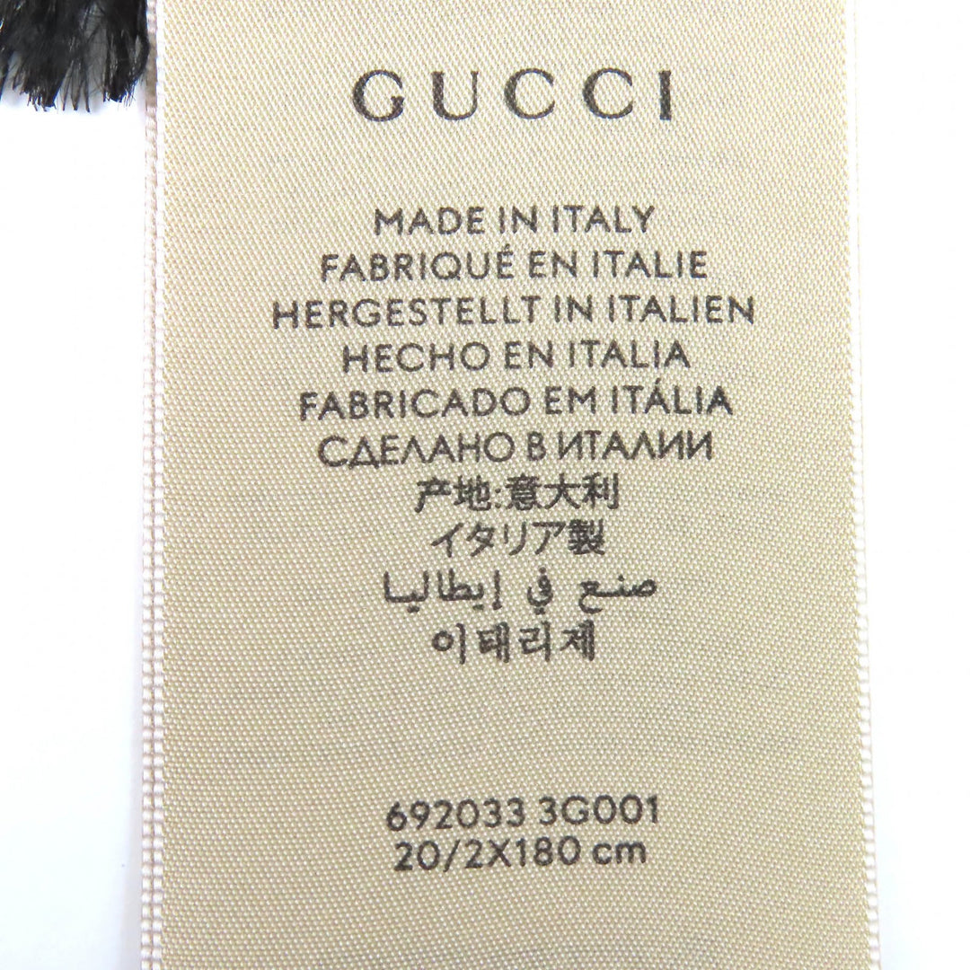 Pristine GUCCI scarf 100th Anniversary Interlocking G Logo Floral silk 692033