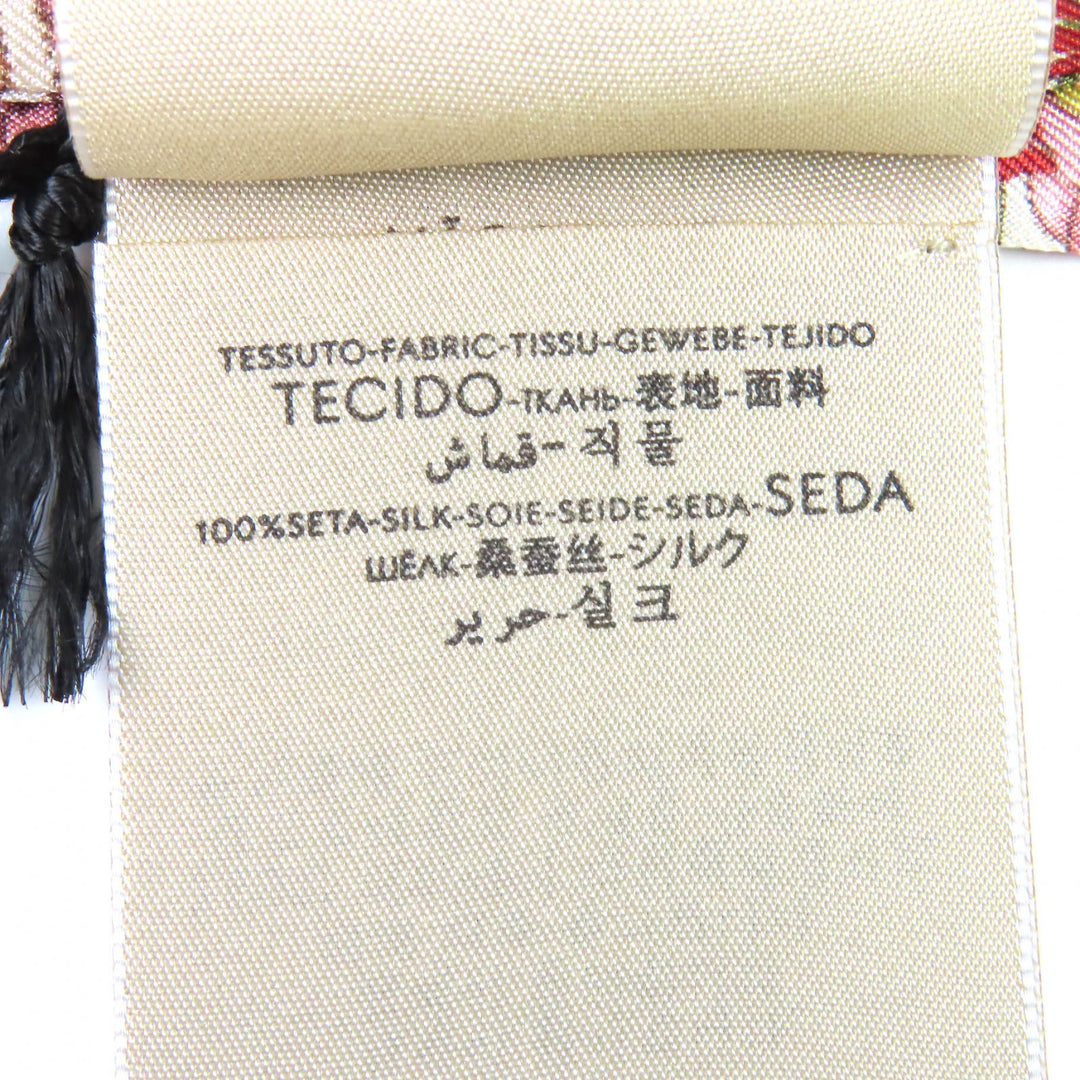 Pristine GUCCI scarf 100th Anniversary Interlocking G Logo Floral silk 692033