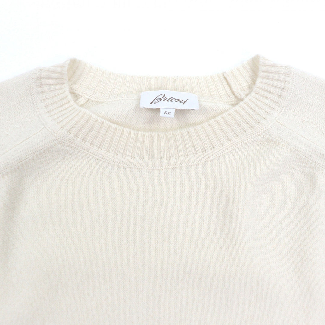 Great Brioni sweater Ivory cashmere mens 52
