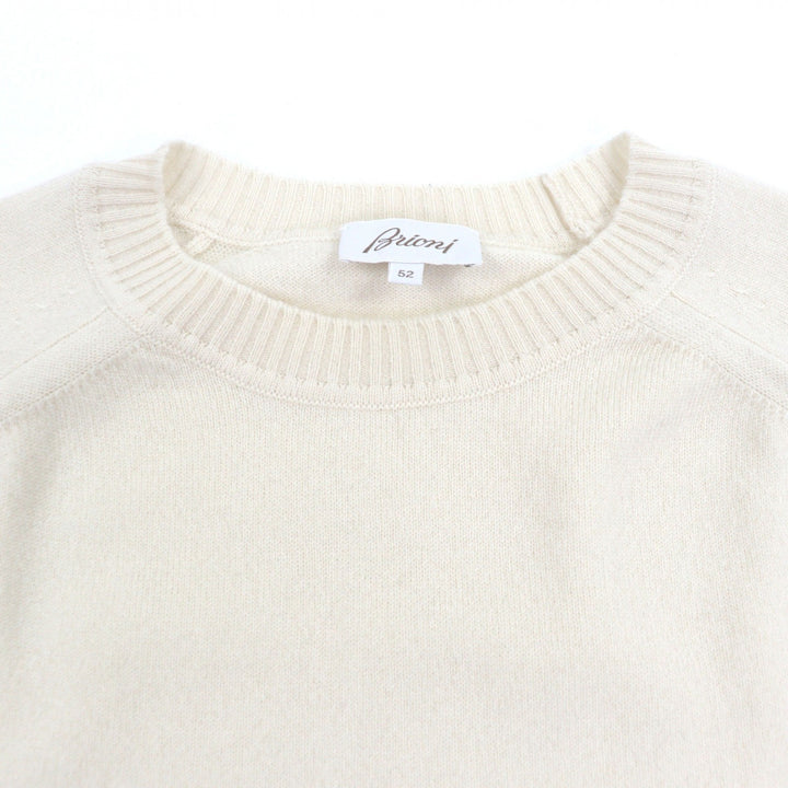 Great Brioni sweater Ivory cashmere mens 52