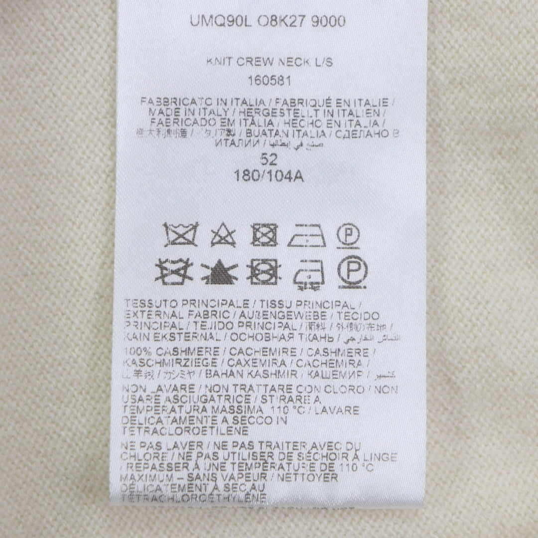 Great Brioni sweater Ivory cashmere mens 52