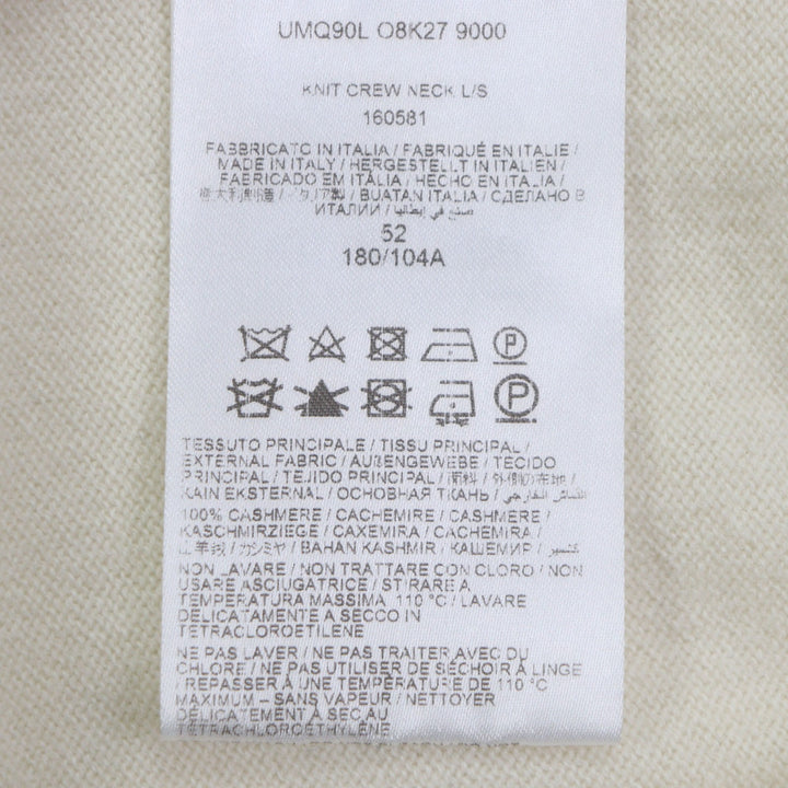Great Brioni sweater Ivory cashmere mens 52