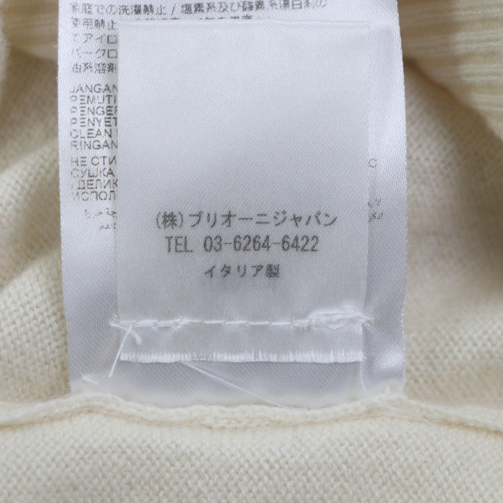 Great Brioni sweater Ivory cashmere mens 52