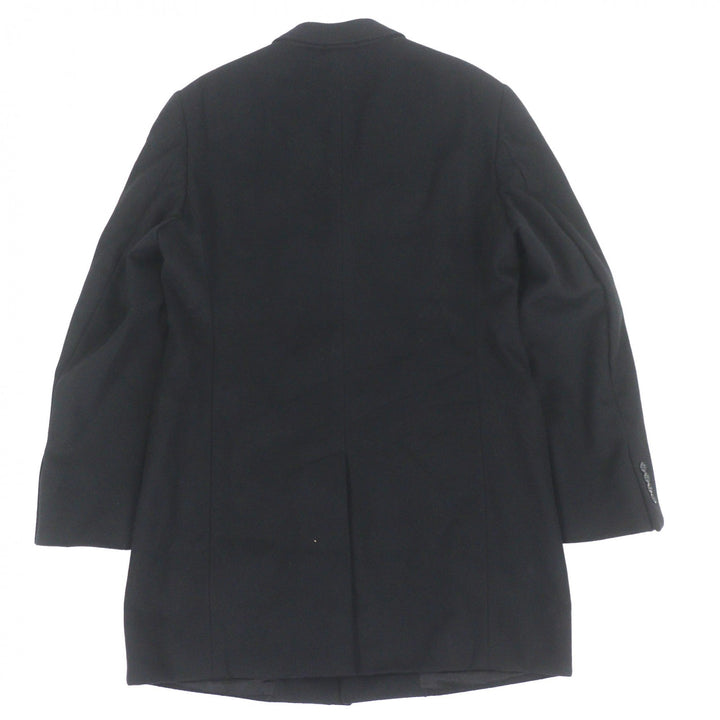Great ARMANI COLLEZIONI Chester coat Water-repellent single black wool mens 52