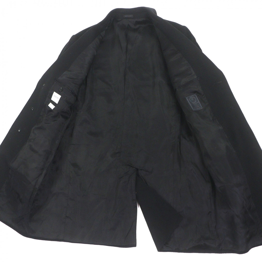 Great ARMANI COLLEZIONI Chester coat Water-repellent single black wool mens 52