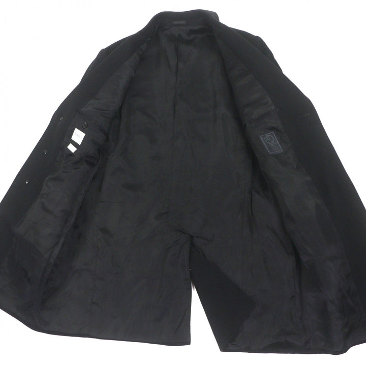 Great ARMANI COLLEZIONI Chester coat Water-repellent single black wool mens 52