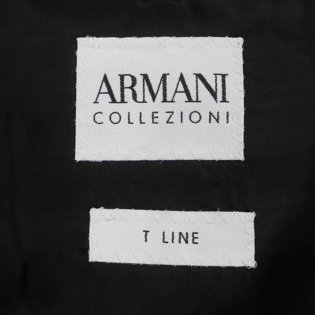 Great ARMANI COLLEZIONI Chester coat Water-repellent single black wool mens 52