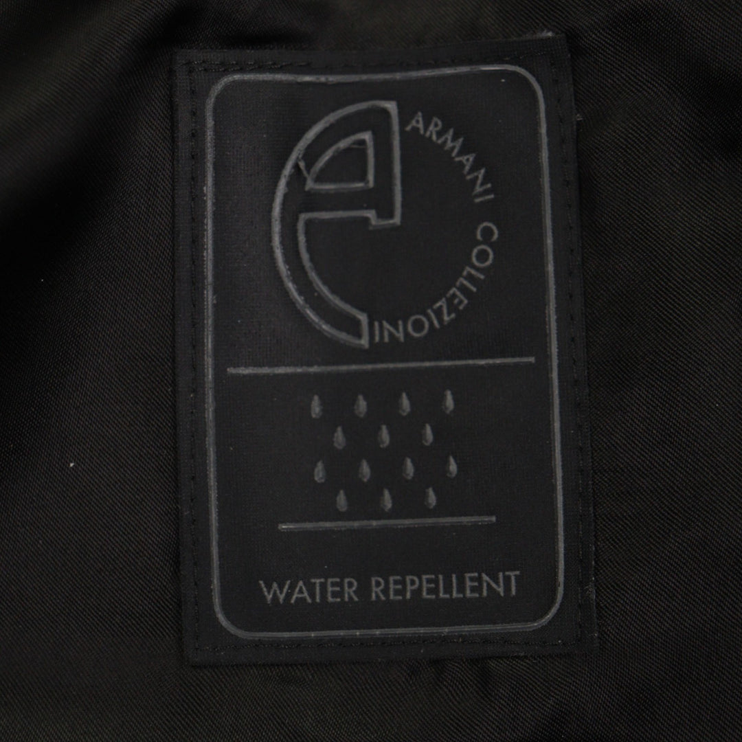 Great ARMANI COLLEZIONI Chester coat Water-repellent single black wool mens 52