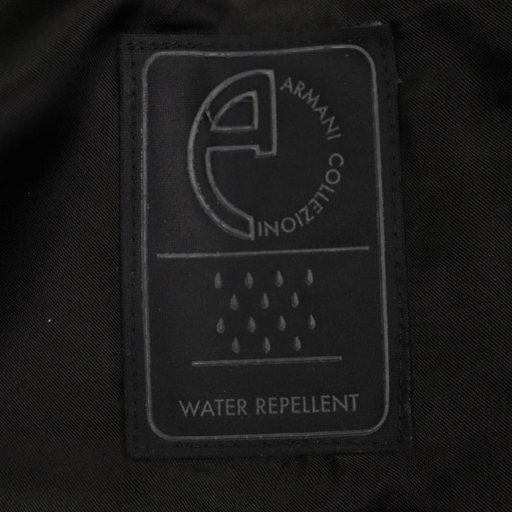 Great ARMANI COLLEZIONI Chester coat Water-repellent single black wool mens 52