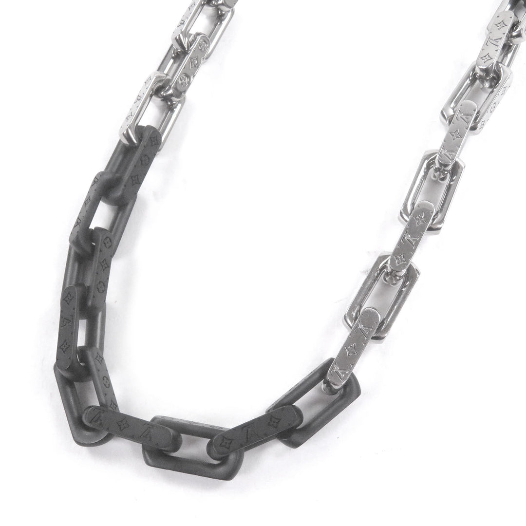 Great LOUIS VUITTON Necklace Necklace・Monogram Chain Silver mens M00677