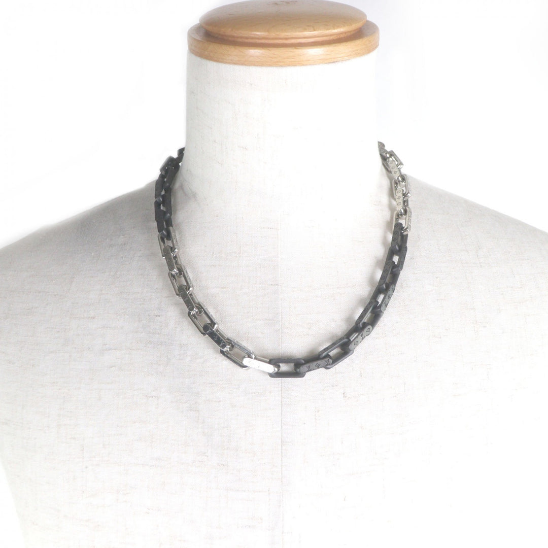Great LOUIS VUITTON Necklace Necklace・Monogram Chain Silver mens M00677