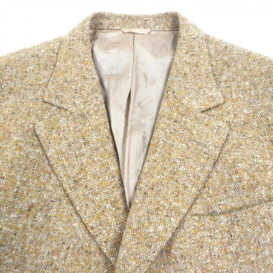 Great ARNYS PARIS tailored jacket JEAN G yellow wool mens 54