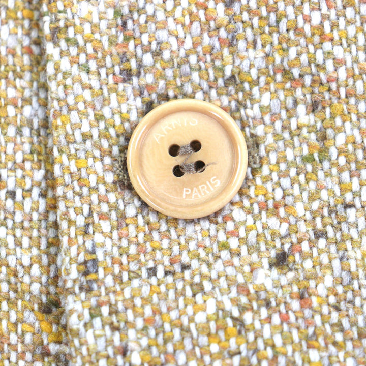 Great ARNYS PARIS tailored jacket JEAN G yellow wool mens 54