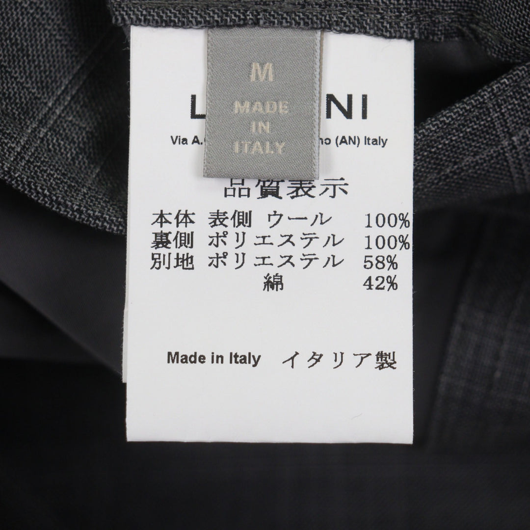 Excellent LARDINI coat BY YOSUKE AIZAWA gray wool mens M
