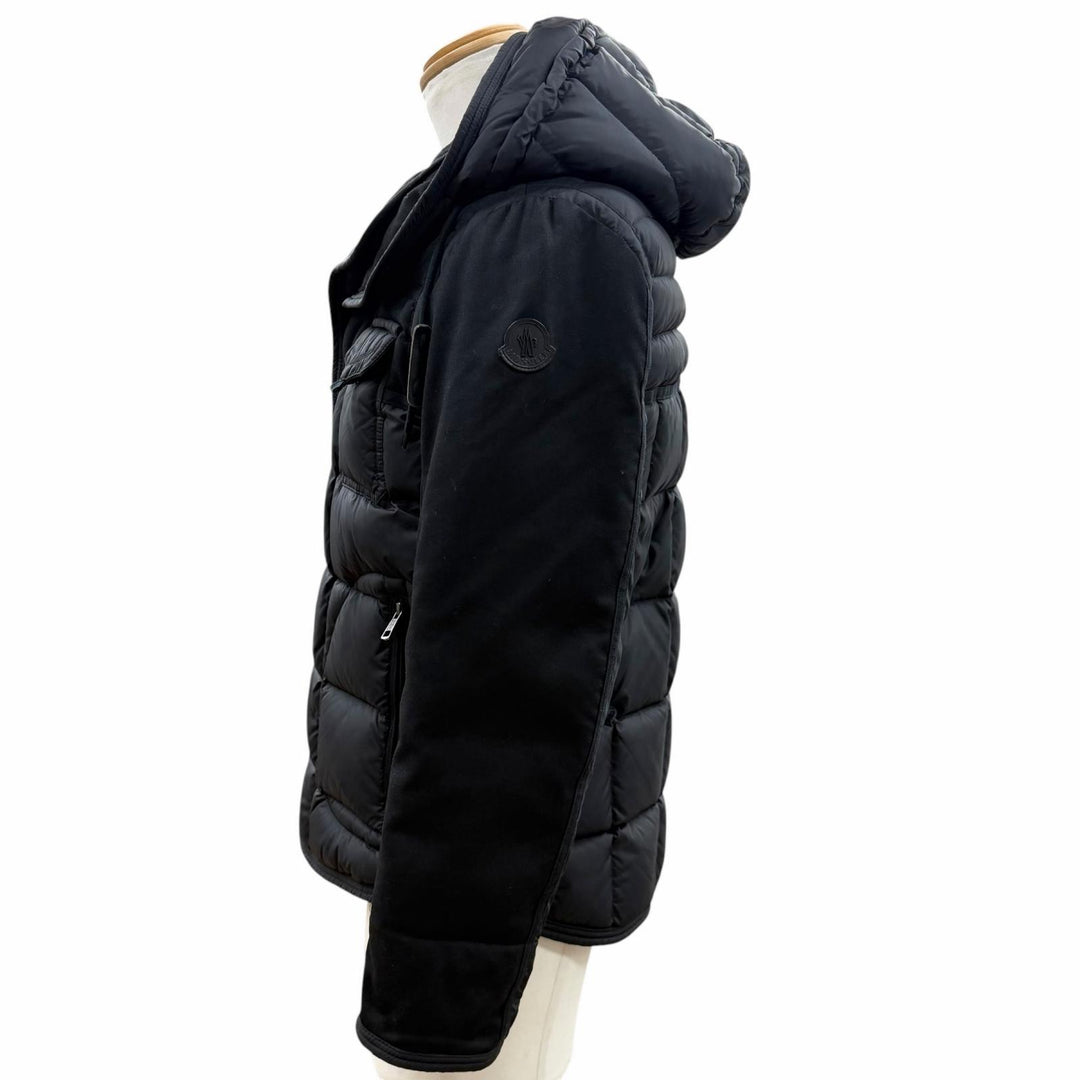 Very Good MONCLER Down jacket RYAN black Nylon mens 0