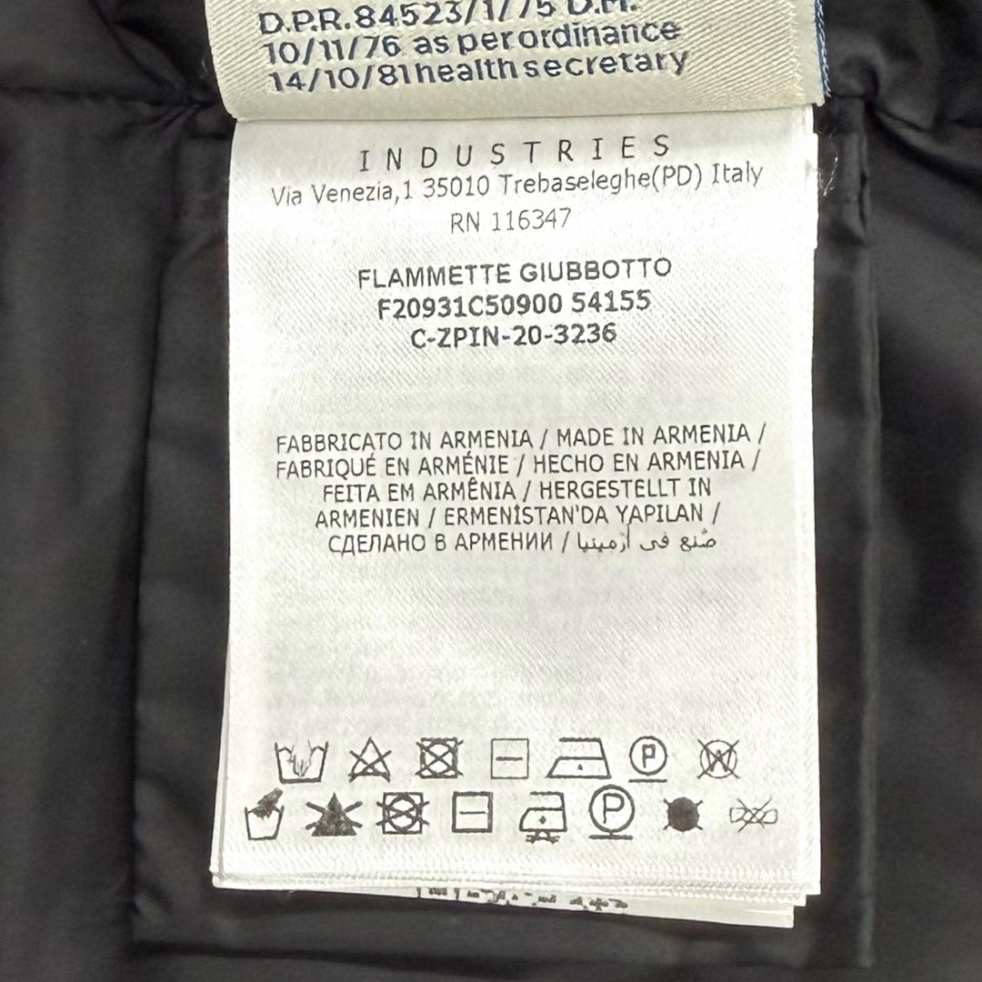 Very Good MONCLER down coat FLAMMETTE Logo patch ZIP UP black Nylon Women 3