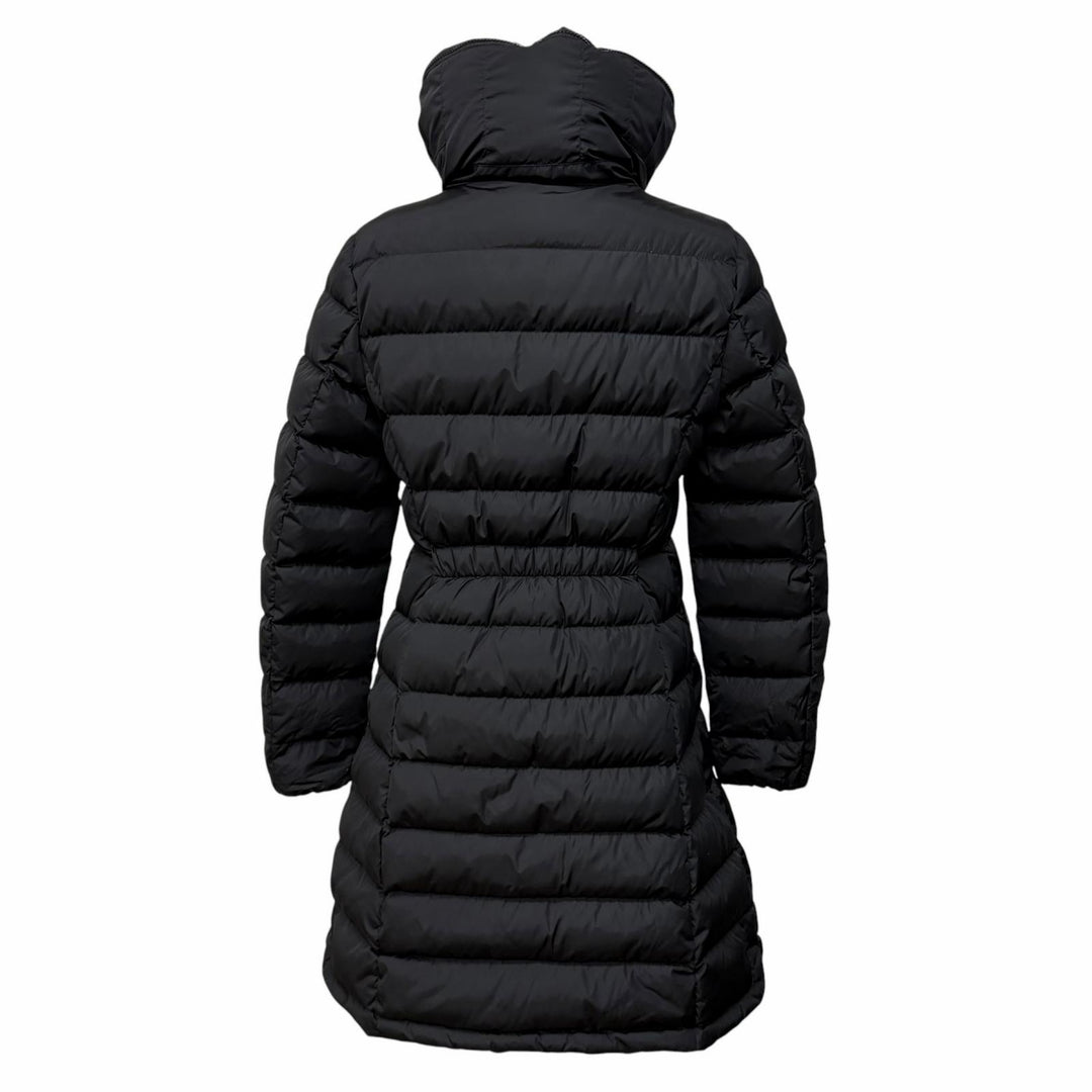 Very Good MONCLER down coat FLAMMETTE Logo patch ZIP UP black Nylon Women 3