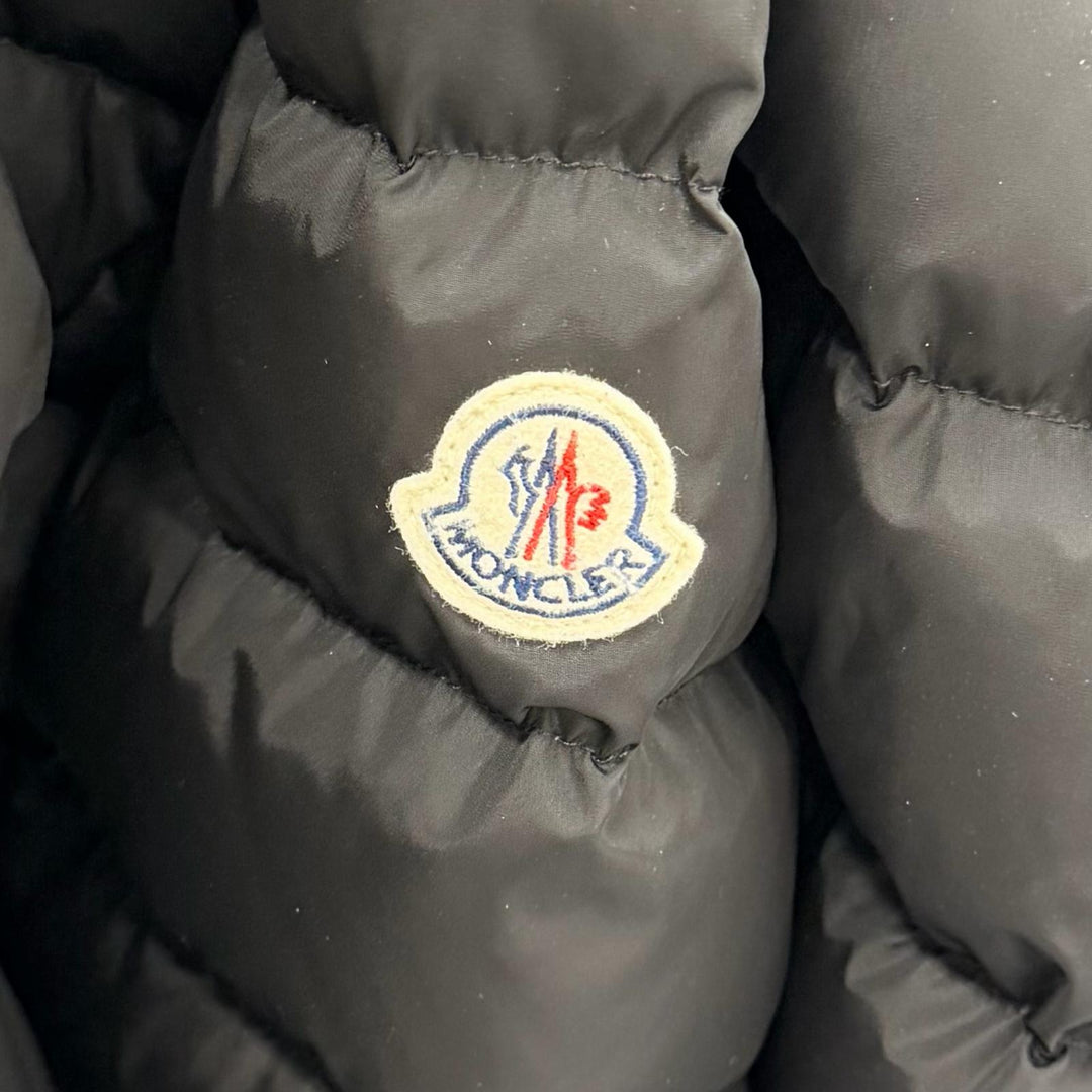 Very Good MONCLER down coat FLAMMETTE Logo patch ZIP UP black Nylon Women 3