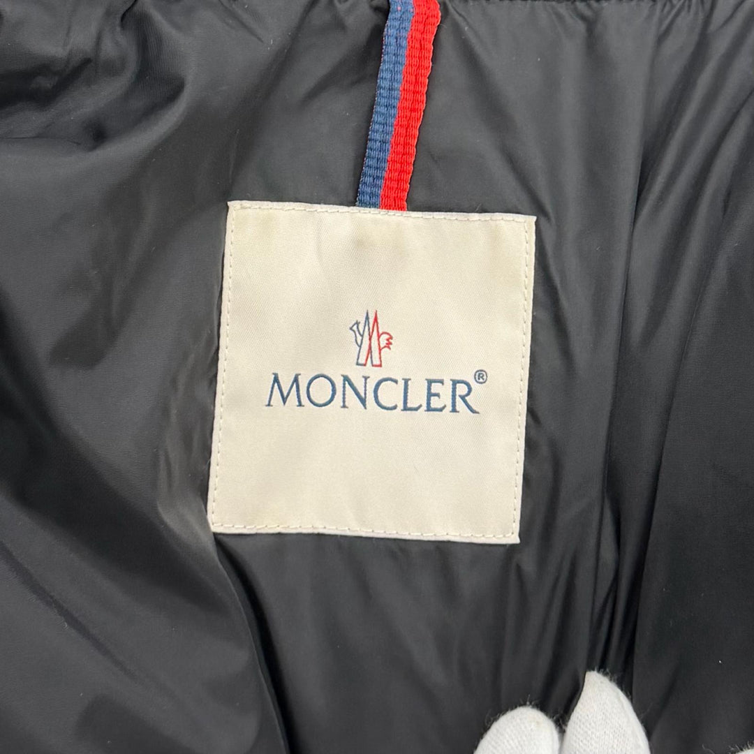 Very Good MONCLER down coat FLAMMETTE Logo patch ZIP UP black Nylon Women 3