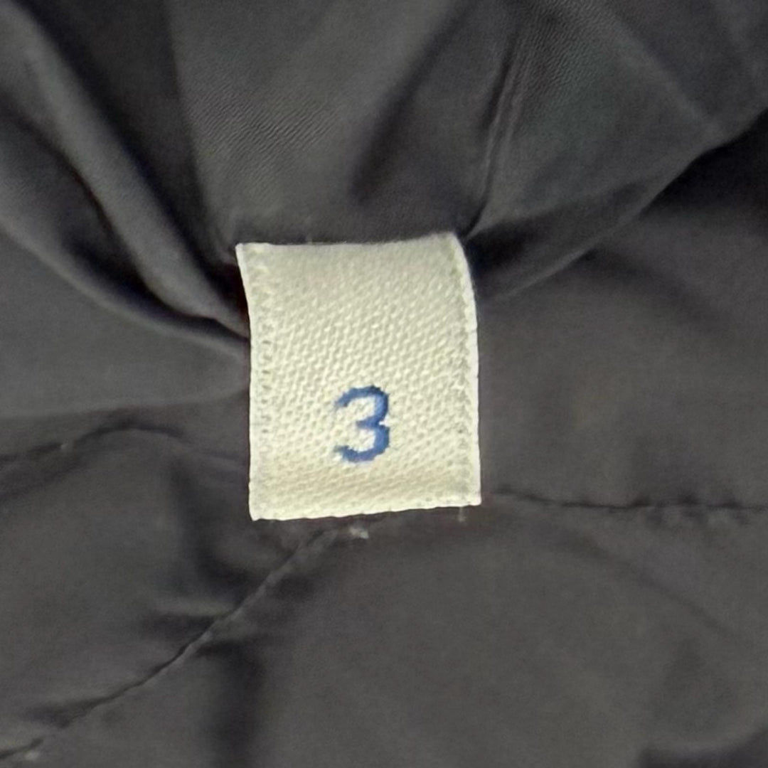 Very Good MONCLER down coat FLAMMETTE Logo patch ZIP UP black Nylon Women 3