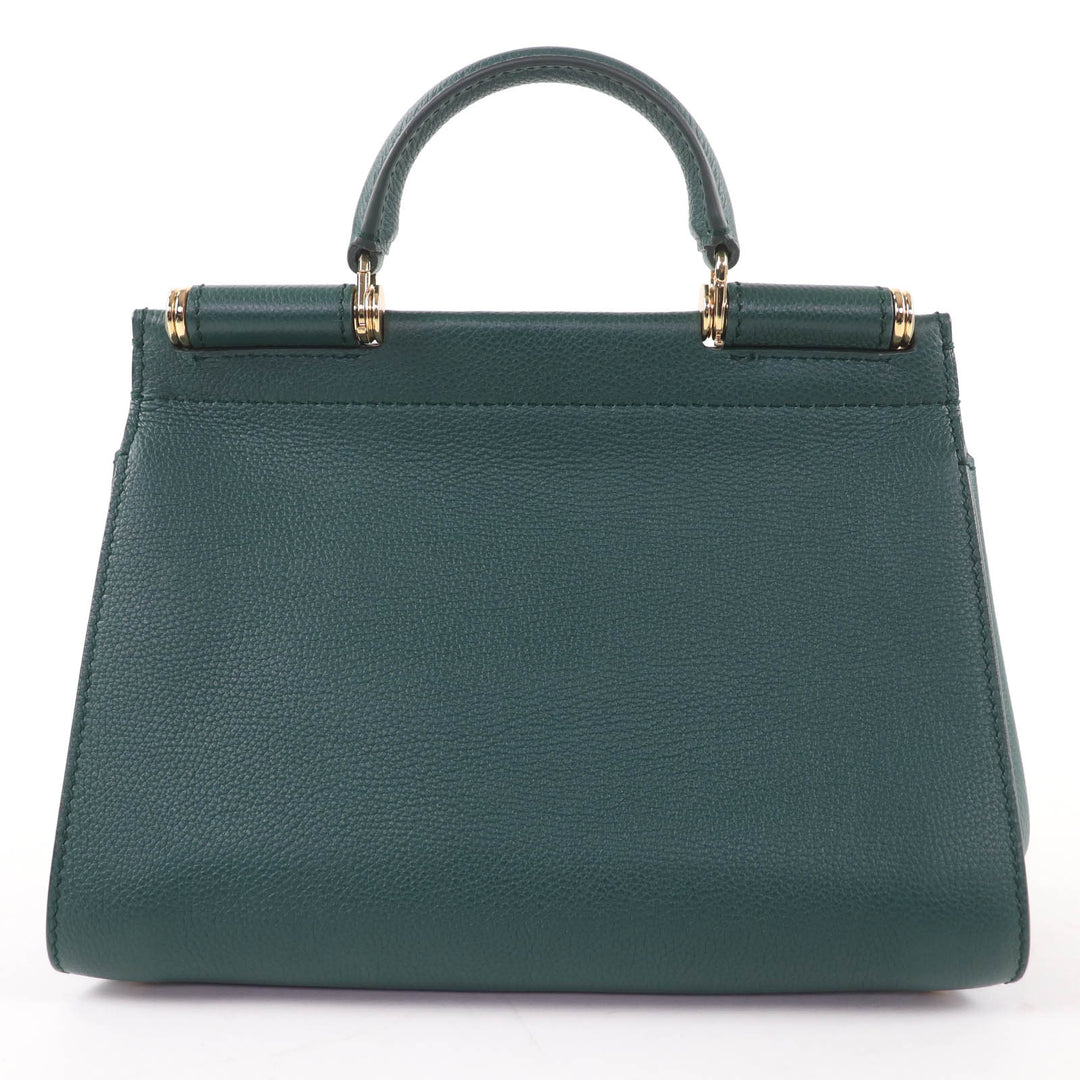 Pristine DOLCE&GABBANA Handbag Sicily Soft Small Leather 2-Way Shoulder Bag