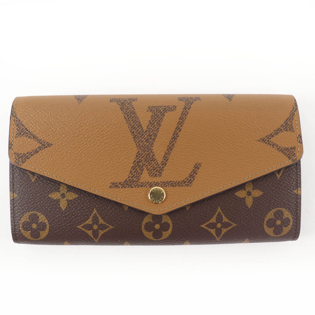 Pristine LOUIS VUITTON Purse Portefeuille Sara Brown Monogram canvas M80726