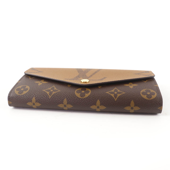 Pristine LOUIS VUITTON Purse Portefeuille Sara Brown Monogram canvas M80726