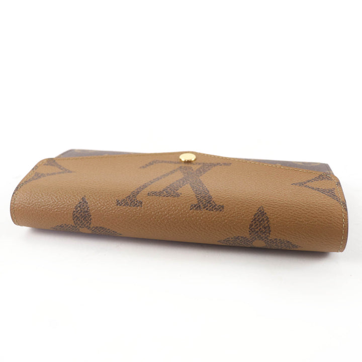 Pristine LOUIS VUITTON Purse Portefeuille Sara Brown Monogram canvas M80726