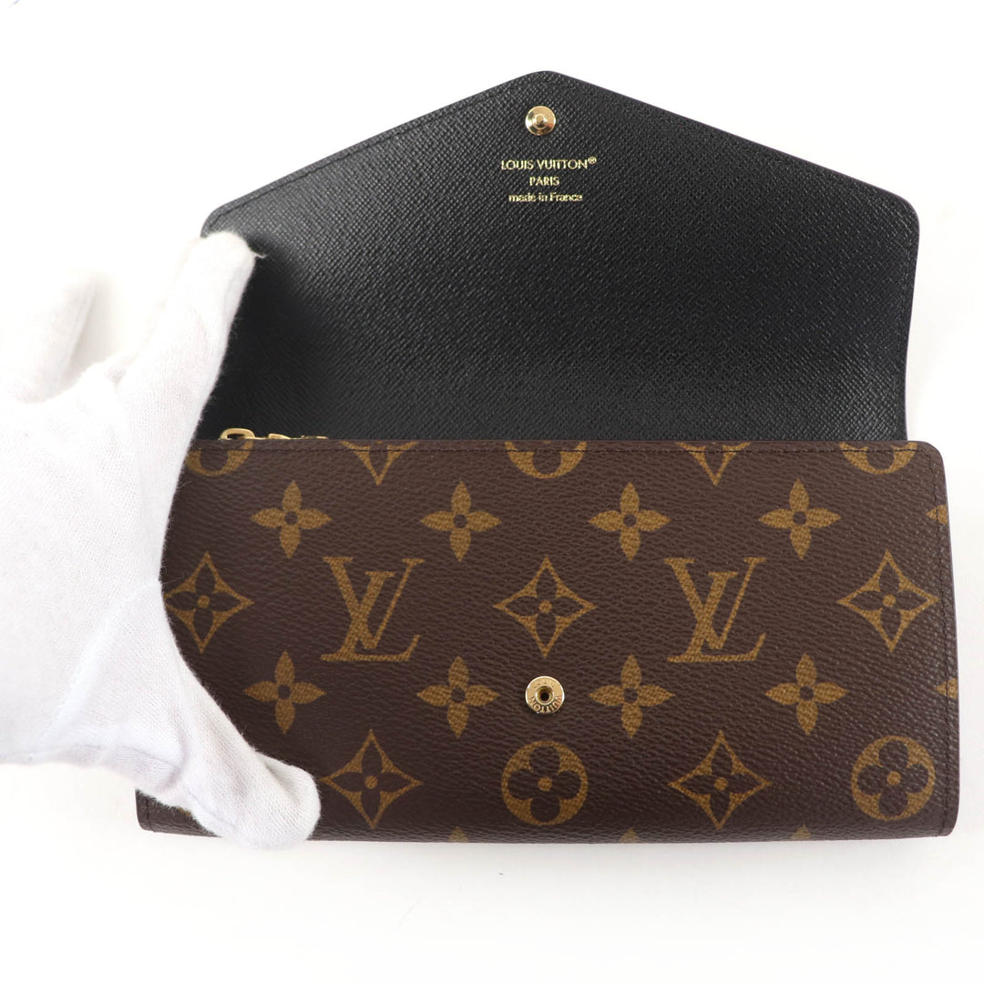 Pristine LOUIS VUITTON Purse Portefeuille Sara Brown Monogram canvas M80726