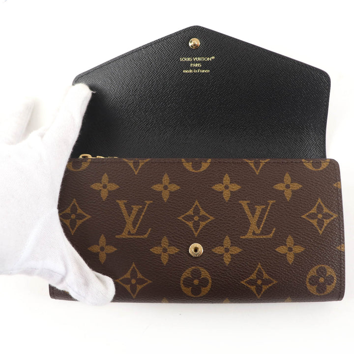 Pristine LOUIS VUITTON Purse Portefeuille Sara Brown Monogram canvas M80726