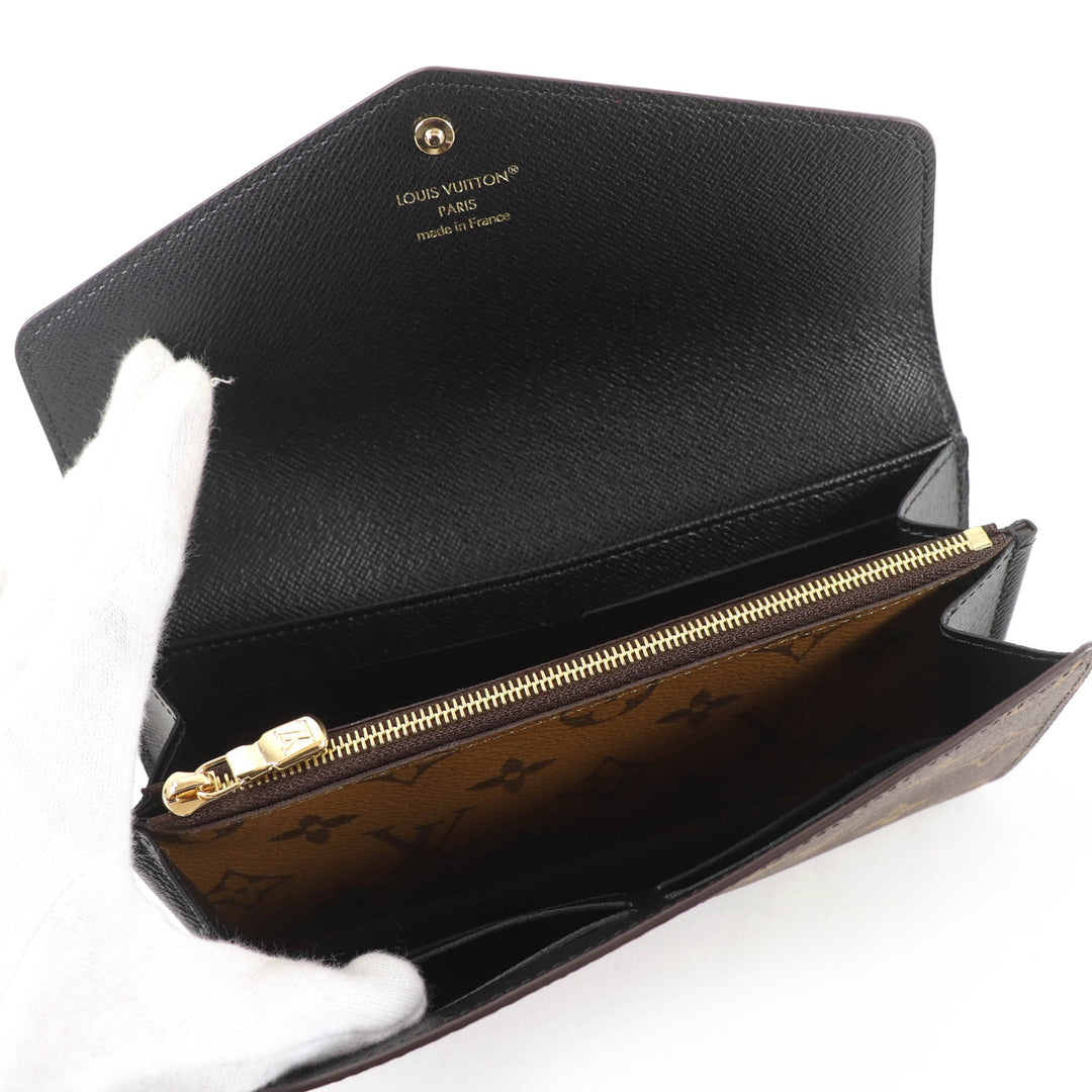 Pristine LOUIS VUITTON Purse Portefeuille Sara Brown Monogram canvas M80726