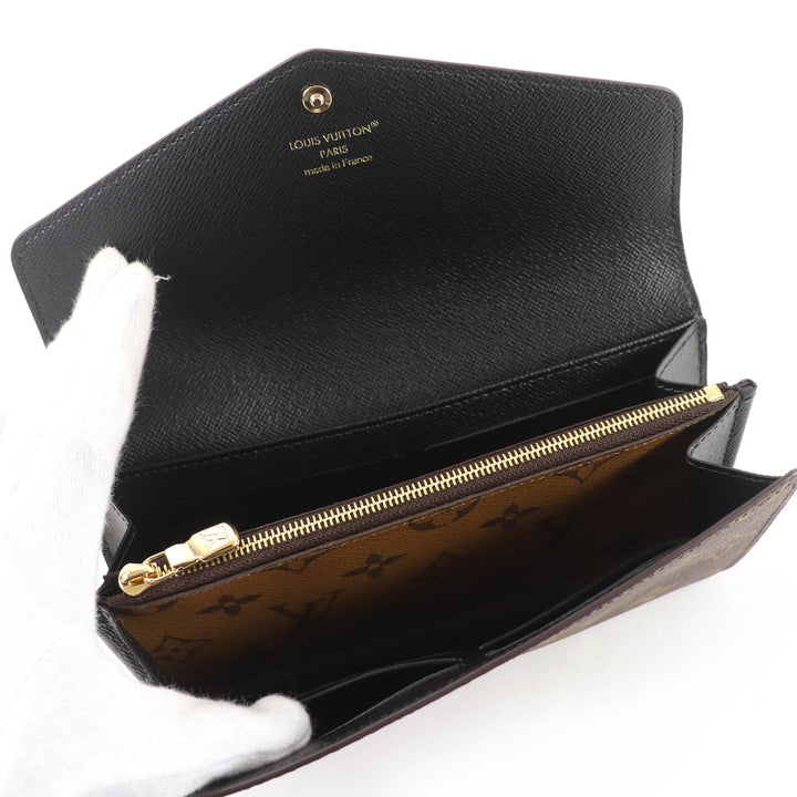 Pristine LOUIS VUITTON Purse Portefeuille Sara Brown Monogram canvas M80726